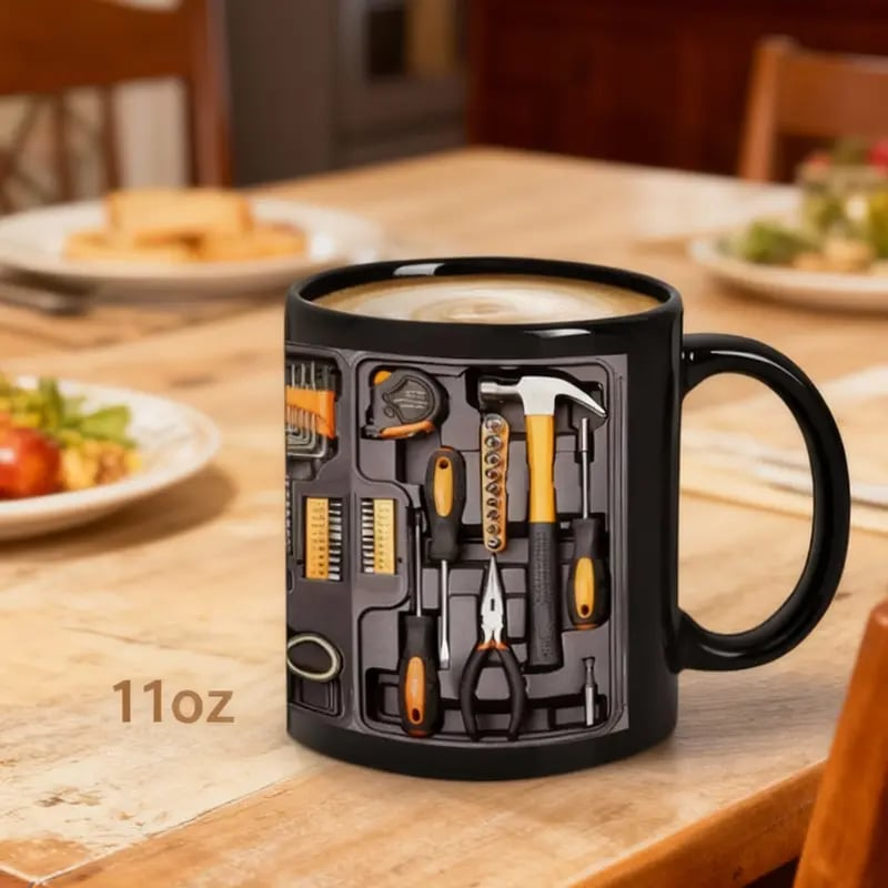 💥 Flash Sale – Up to 50% Off! ☕Creativity Funny Coffee Mug - Mechanic Toolbox Set